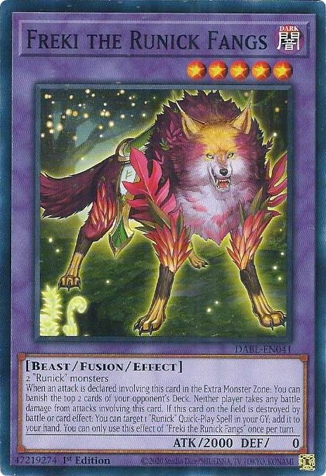 Freki the Runick Fangs (41) (DABL) - YuGiOh Single