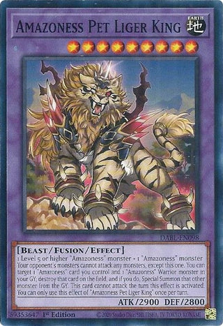 Amazoness Pet Liger King (98) (DABL) - YuGiOh Single