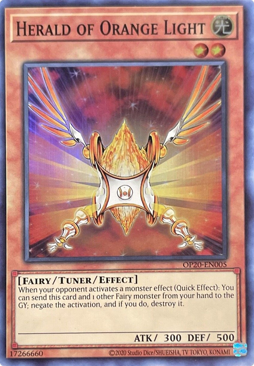 Herald of Orange Light (20005) (OP20) - YuGiOh Single