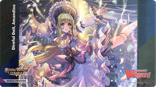 Cardfight!! Vanguard Sneak Preview Playmat - Blazing Dragon Reborn - Direful Doll Amandine - Playmats Sealed