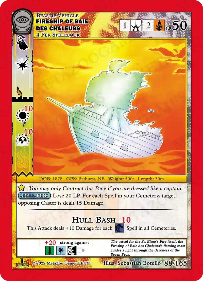 Fireship of Baie Des Chaleurs (88) (SCE1E) - MetaZoo Single