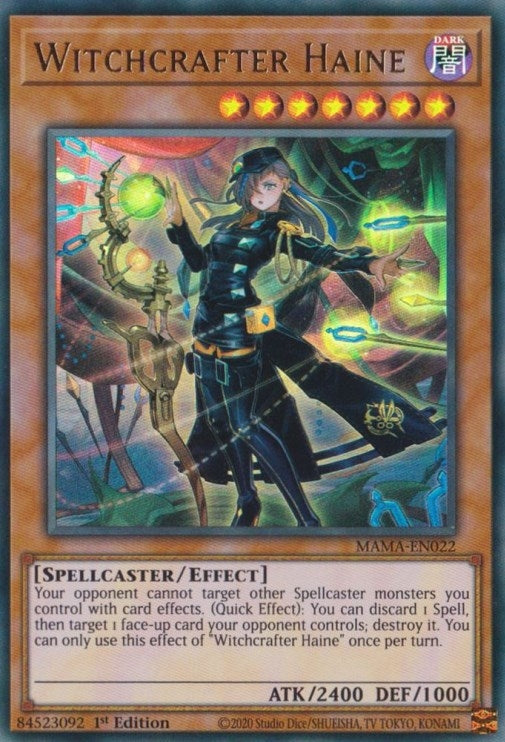 Witchcrafter Haine (22) (MAMA) - YuGiOh Single