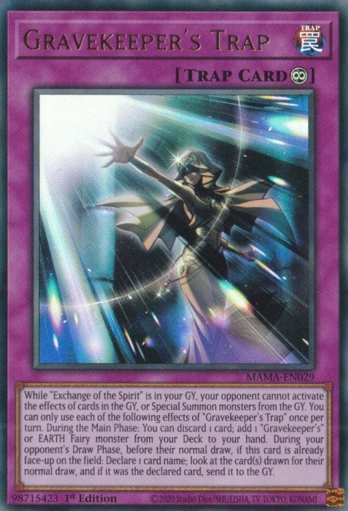 Gravekeeper’s Trap (29) (MAMA) - YuGiOh Single