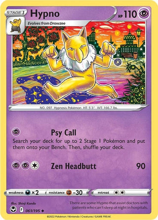 Image for Hypno (061/195) (SWSH12: Silver Tempest) - Pokemon