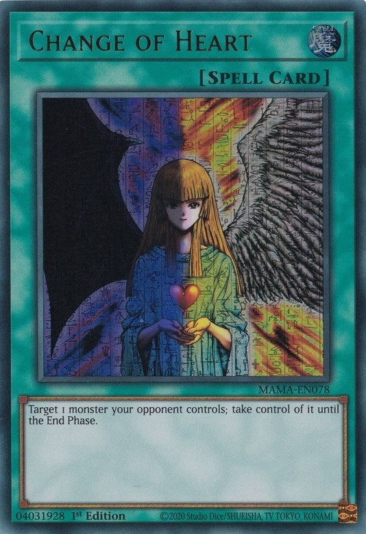 Change of Heart (Ultra Pharaoh’s Rare) (78) (MAMA) - YuGiOh Single