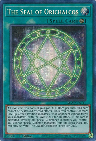 The Seal of Orichalcos (Ultra Pharaoh’s Rare) (111) (MAMA) - YuGiOh Single