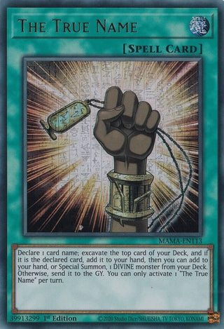 The True Name (Ultra Pharaoh’s Rare) (113) (MAMA) - YuGiOh Single