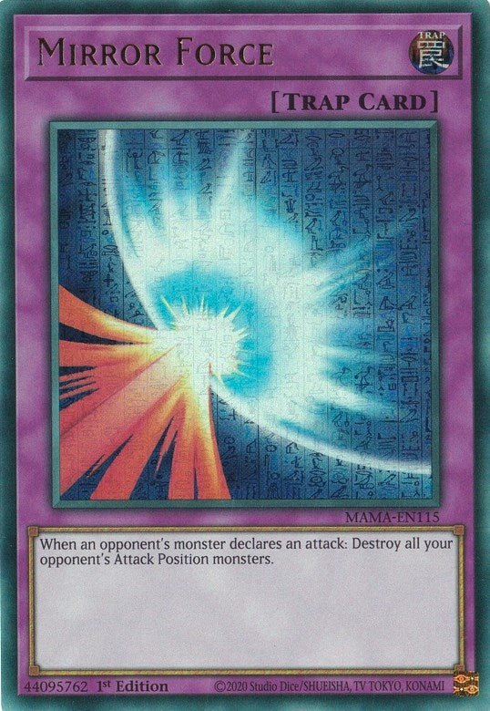 Mirror Force (Ultra Pharaoh’s Rare) (115) (MAMA) - YuGiOh Single