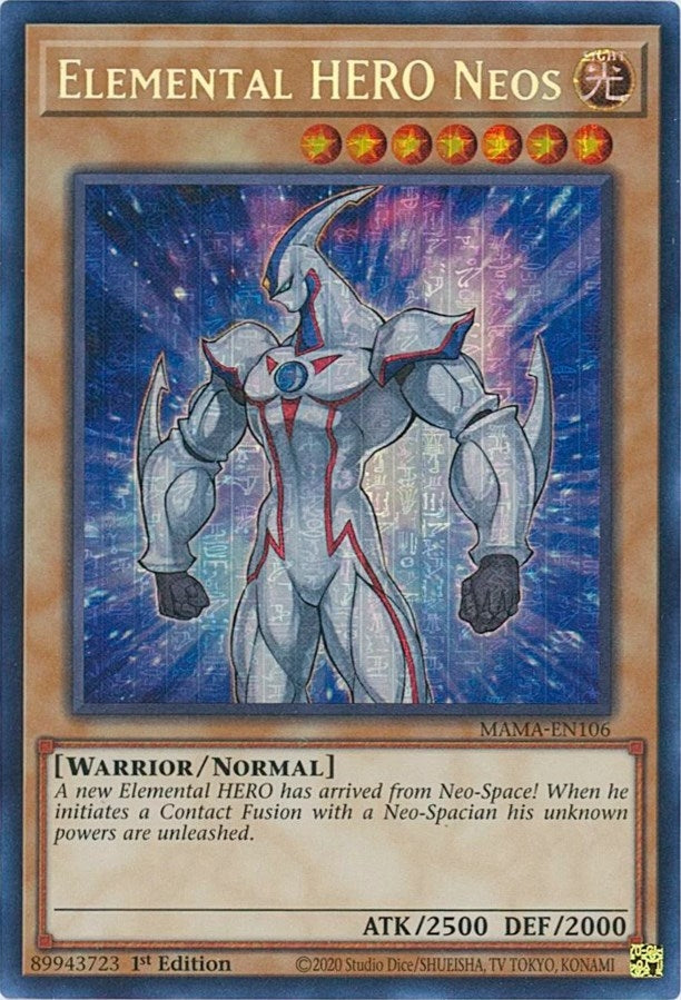 Elemental HERO Neos (Secret Pharaoh’s Rare) (106) (MAMA) - YuGiOh Single
