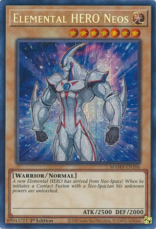 Elemental HERO Neos (Secret Pharaoh’s Rare) (106) (MAMA) - YuGiOh Single