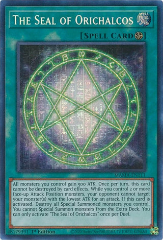 The Seal of Orichalcos (Secret Pharaoh’s Rare) (111) (MAMA) - YuGiOh Single