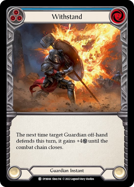 Image for Withstand (Blue) (DYN044) - Flesh and Blood TCG