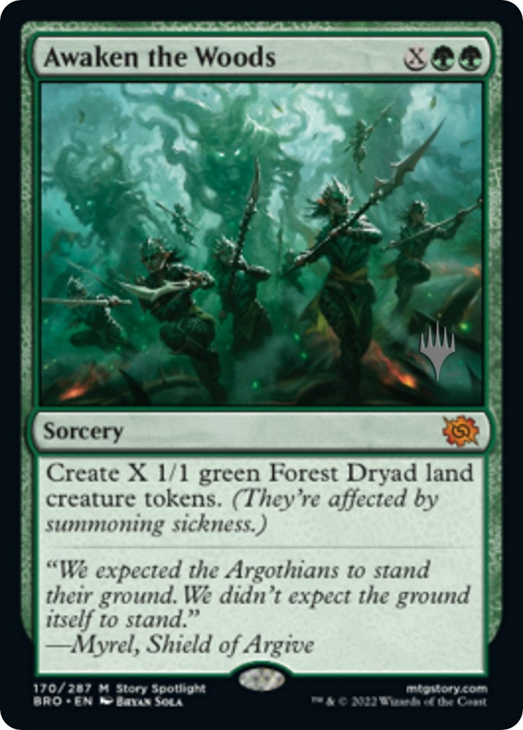 Image for Awaken the Woods (170) (The Brothers' War) - Magic: The Gathering