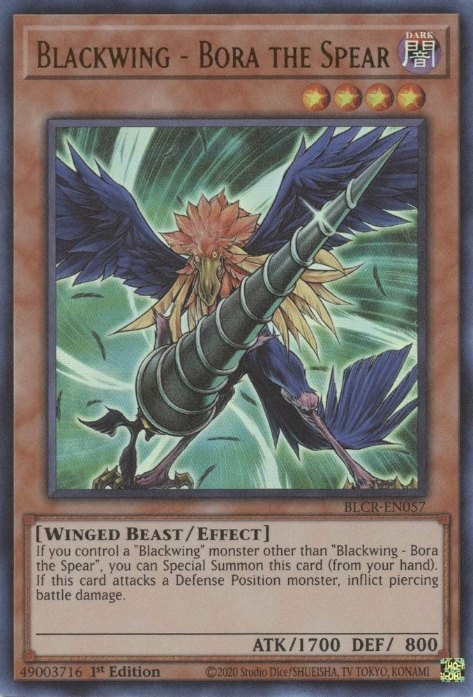 Blackwing - Bora the Spear (57) (BLCR) - YuGiOh Single