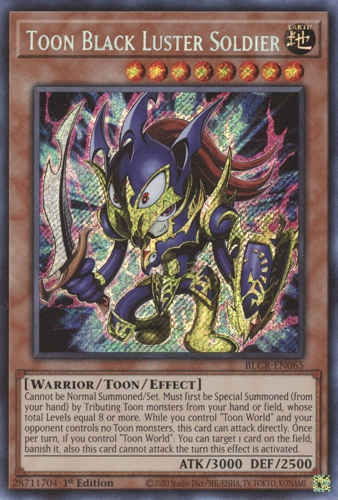 Toon Black Luster Soldier (65) (BLCR) - YuGiOh Single