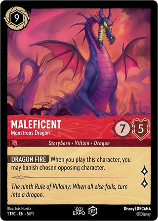 Maleficent - Monstrous Dragon (5) (D23) - Disney Lorcana Single