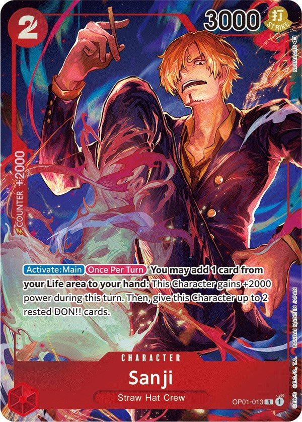 Sanji (Parallel) (1013) (OP01) - One Piece Card Game Single