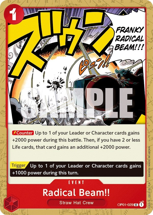 Radical Beam!! (1029) (OP01) - One Piece Card Game Single