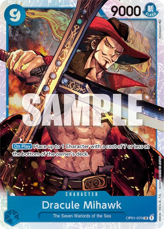 Dracule Mihawk (1070) (OP01) - One Piece Card Game Single