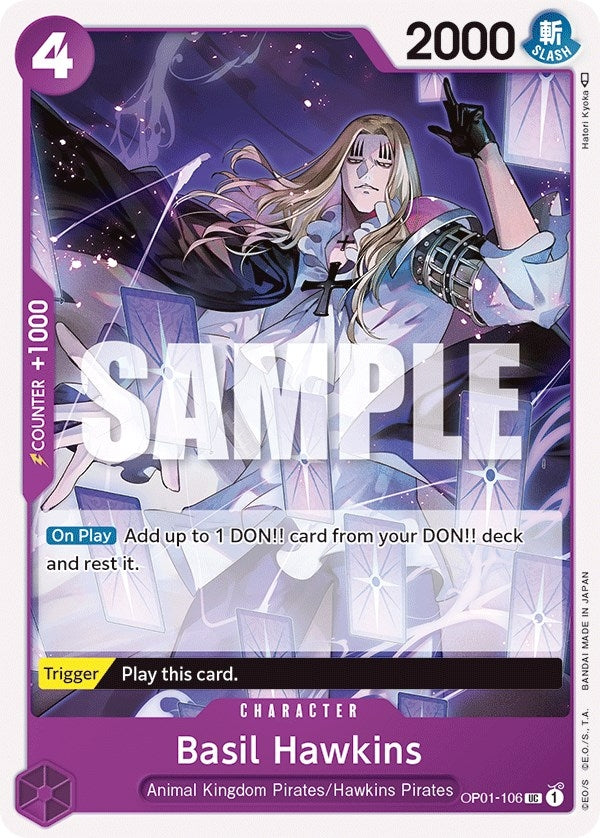 Basil Hawkins (1106) (OP01) - One Piece Card Game Single