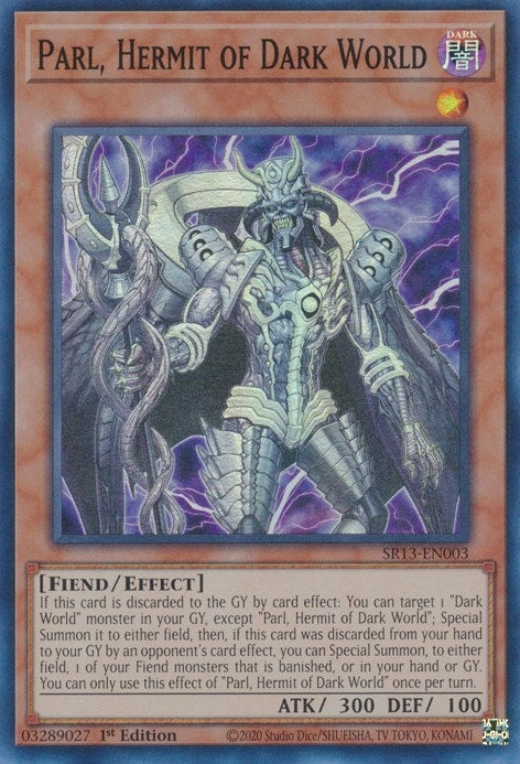 Parl Hermit of Dark World (13003) (SR13) - YuGiOh Single