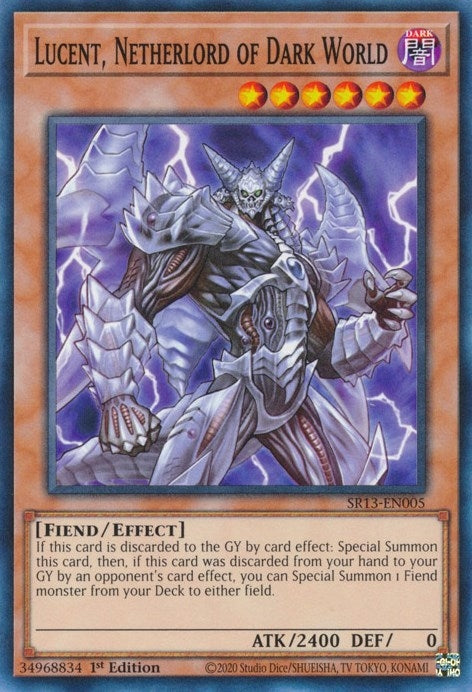 Lucent Netherlord of Dark World (13005) (SR13) - YuGiOh Single