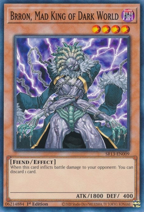 Brron Mad King of Dark World (13009) (SR13) - YuGiOh Single