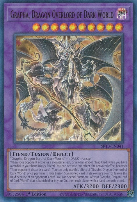 Grapha Dragon Overlord of Dark World (13041) (SR13) - YuGiOh Single