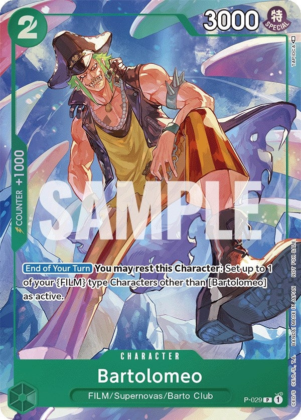 Bartolomeo (Event Pack Vol. 1) (29) (OP-PR) - One Piece Card Game Single