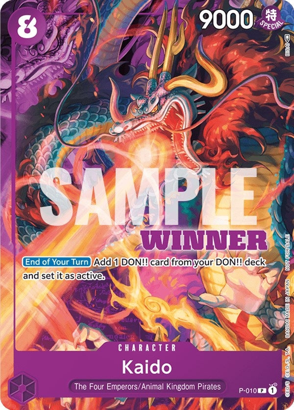 Kaido - P-010 (Winner Pack Vol. 1) (10) (OP-PR) - One Piece Card Game Single