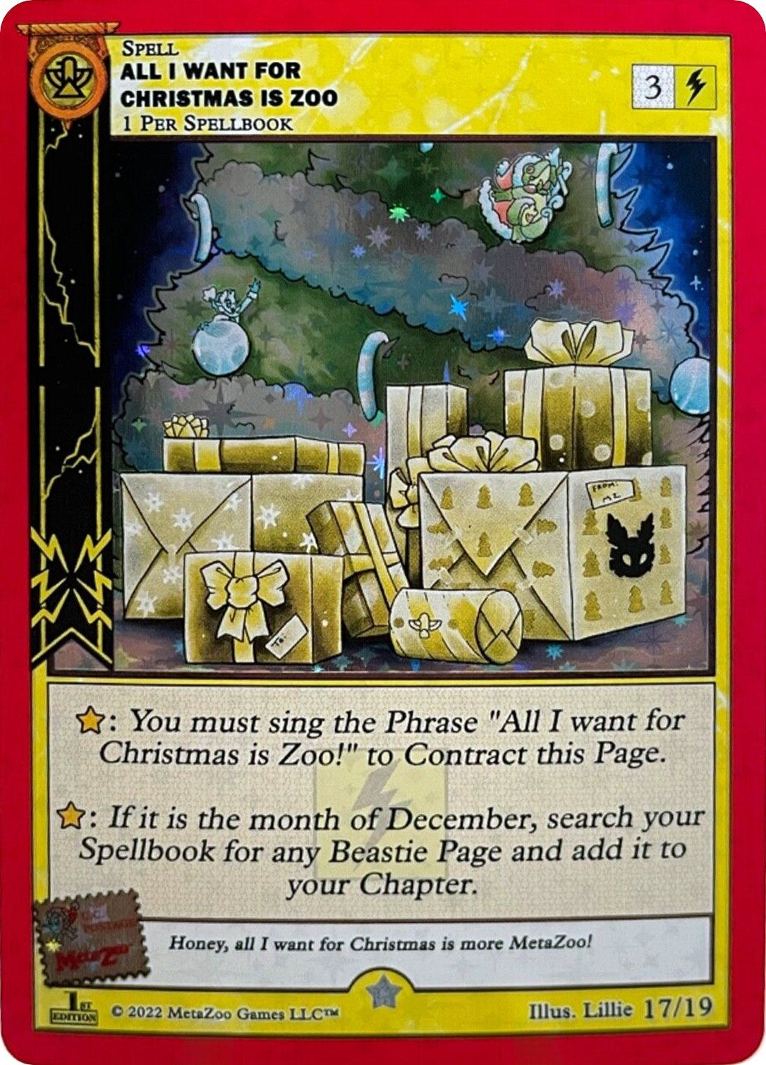 All I Want for Christmas Is Zoo (First Edition) (17) (HOLIP) - MetaZoo Single