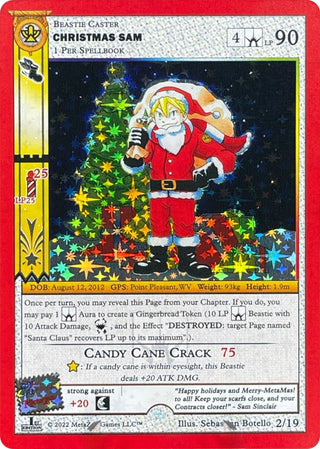 Christmas Sam (First Edition) (2) (HOLIP) - MetaZoo Single