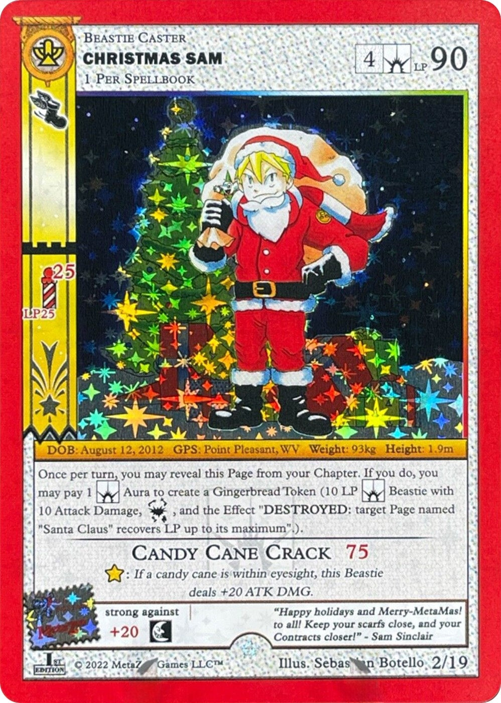 Christmas Sam (First Edition) (2) (HOLIP) - MetaZoo Single