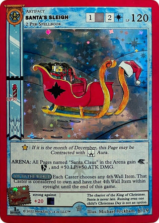 Santa’s Sleigh (First Edition) (6) (HOLIP) - MetaZoo Single