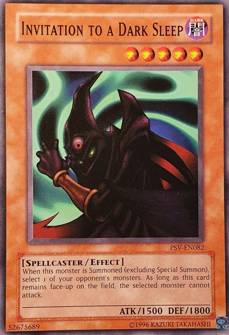 Invitation to a Dark Sleep (82) (PSV-EN) - YuGiOh Single