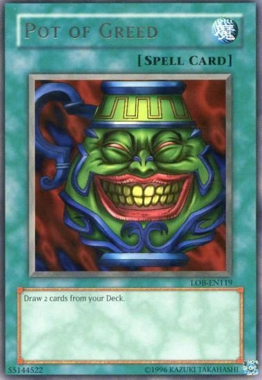 Pot of Greed (119) (LOB-EN) - YuGiOh Single