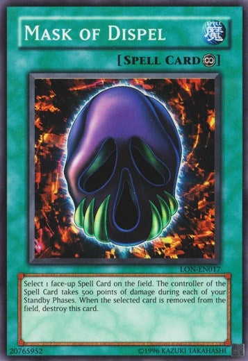 Mask of Dispel (17) (LON-EN) - YuGiOh Single