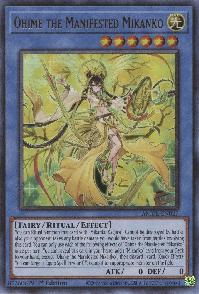 Ohime the Manifested Mikanko (27) (AMDE) - YuGiOh Single