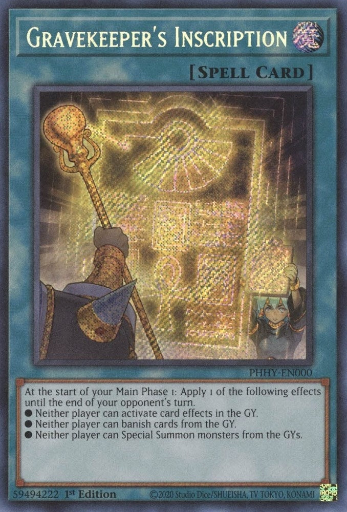 Gravekeeper’s Inscription (0) (PHHY) - YuGiOh Single