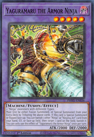 Yaguramaru the Armor Ninja (36) (PHHY) - YuGiOh Single