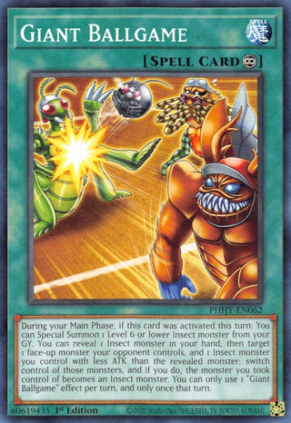 Giant Ballgame (62) (PHHY) - YuGiOh Single