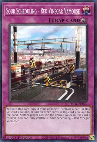 Sour Scheduling - Red Vinegar Vamoose (79) (PHHY) - YuGiOh Single