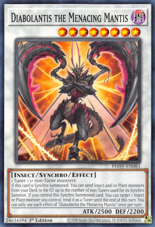 Diabolantis the Menacing Mantis (83) (PHHY) - YuGiOh Single