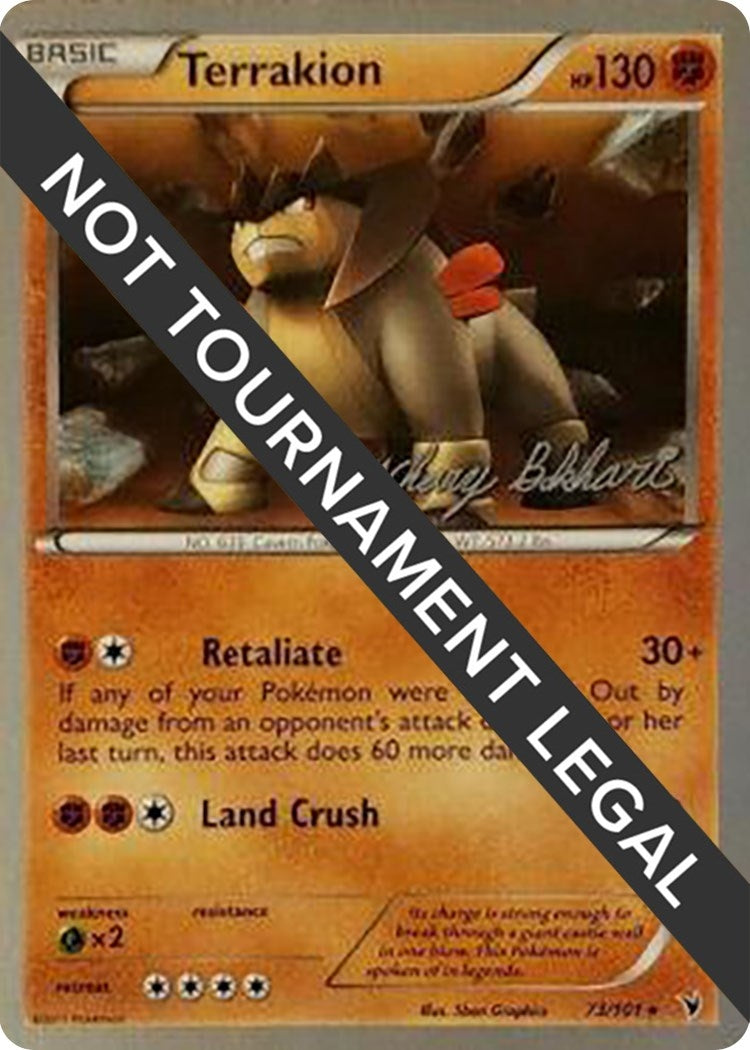 Image for Terrakion - 2012 (Zachary Bokhari) (73/101) (World Championship Decks) - Pokemon