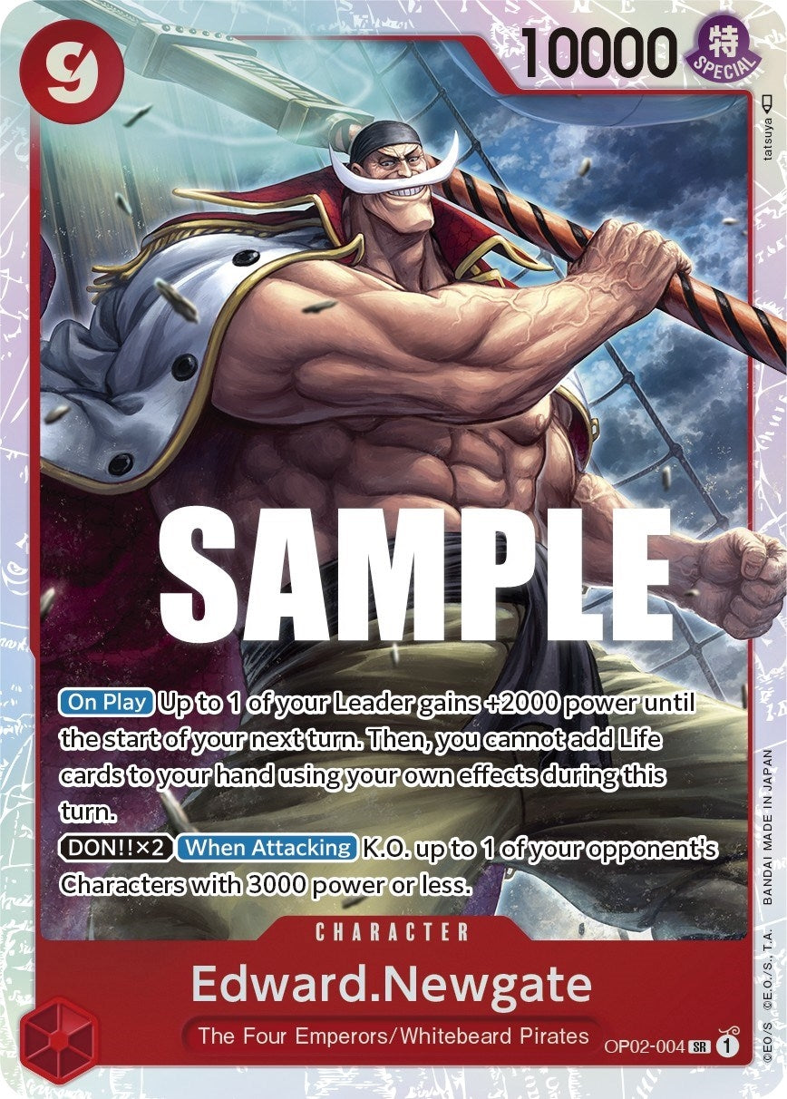 Edward.Newgate (004) (2004) (OP02) - One Piece Card Game Single