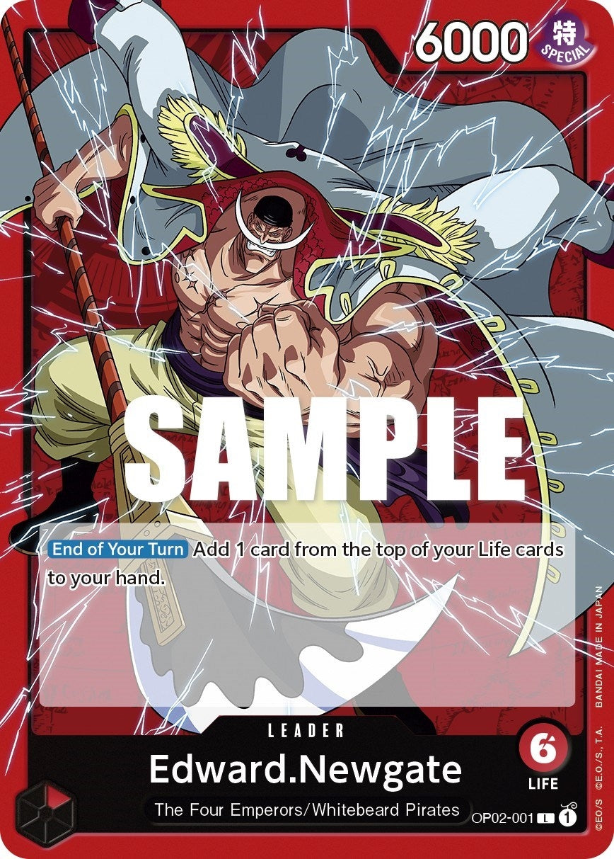 Edward.Newgate (001) (2001) (OP02) - One Piece Card Game Single