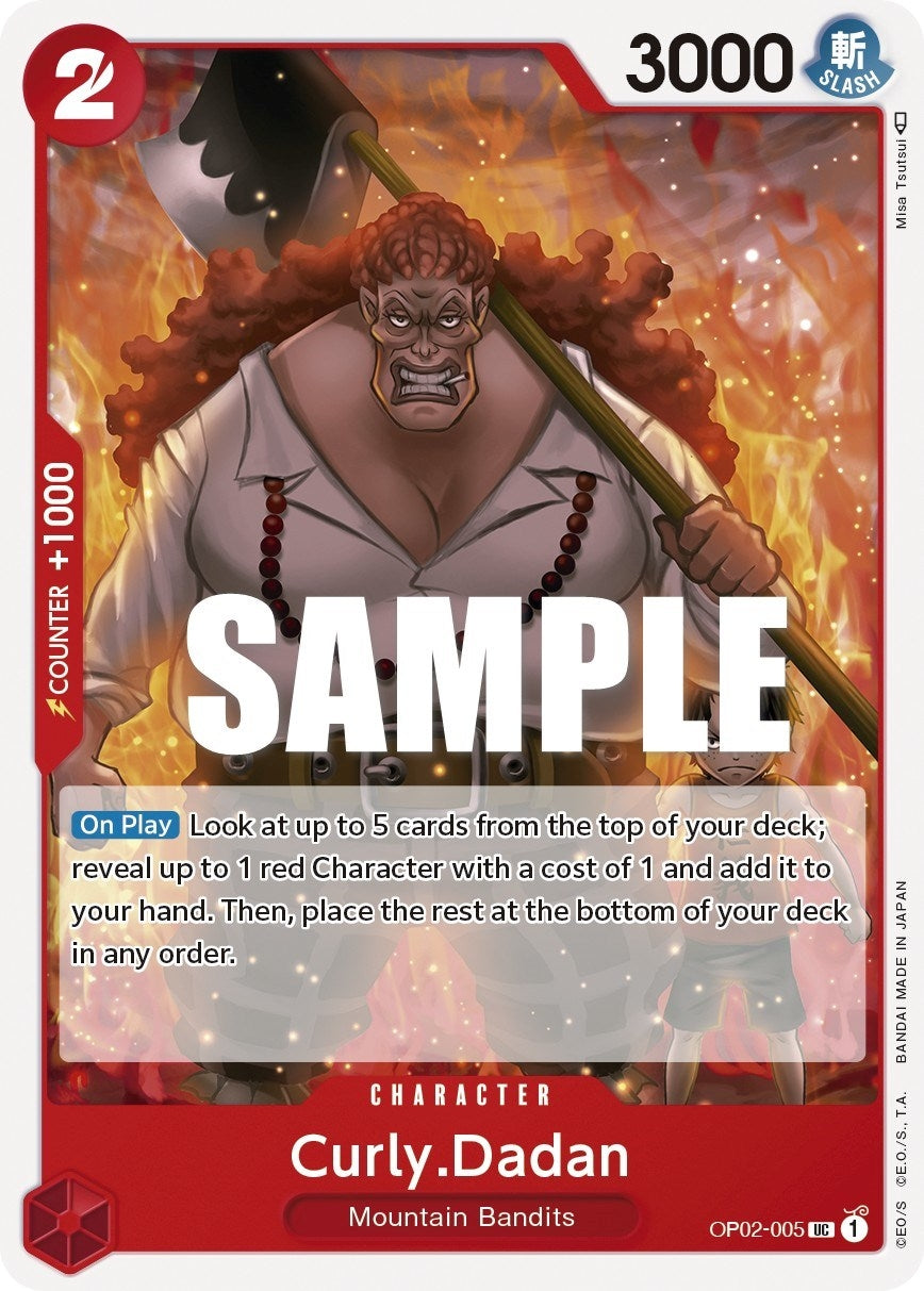 Curly.Dadan (2005) (OP02) - One Piece Card Game Single