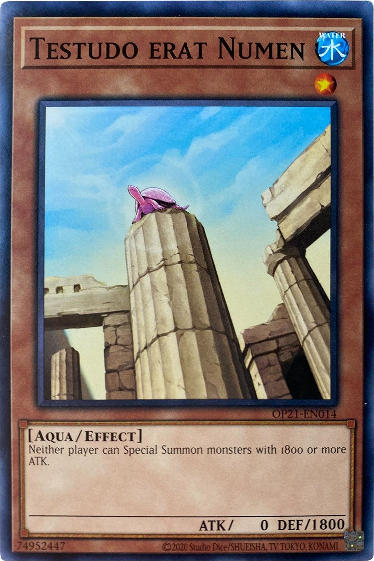 Testudo erat Numen (21014) (OP21) - YuGiOh Single