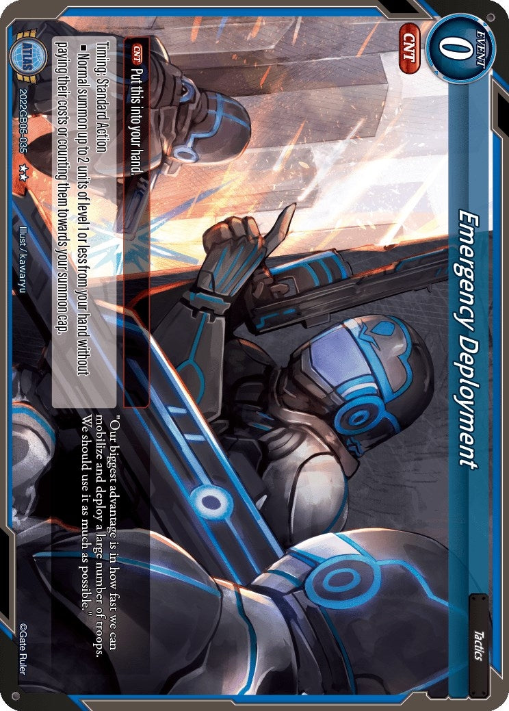 Emergency Deployment (2022) - Gate Ruler Single