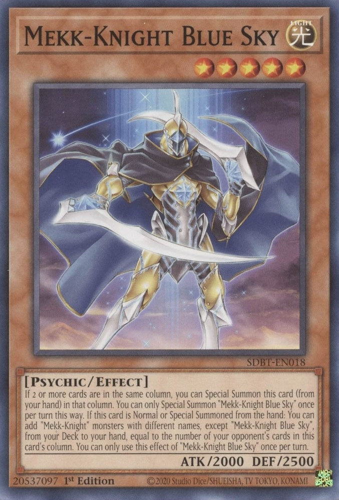 Mekk-Knight Blue Sky (18) (SDBT) - YuGiOh Single